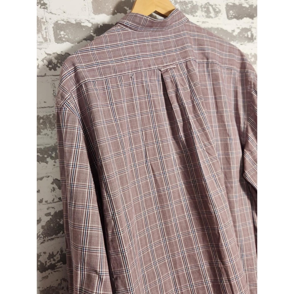 IZOD Premium Essentials Shirt Men XL Red Plaid Casual Button Down‎ Long Sleeve - Picture 11 of 16